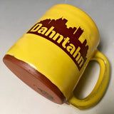 Dahntahn Pittsburgh Mug Gold Handmade in Pittsburgh by Local Yinzer Artists - Pittsburgh Pottery