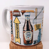 Pittsburgh Artist Series Special Edition Pittsburgh Pottery Mug featuring Mike Schiavone