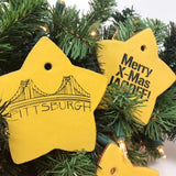 Pittsburgh Christmas Tree Holiday Ornaments