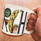 Pittsburgh Artist Series Special Edition Pittsburgh Pottery Mug featuring Mike Schiavone