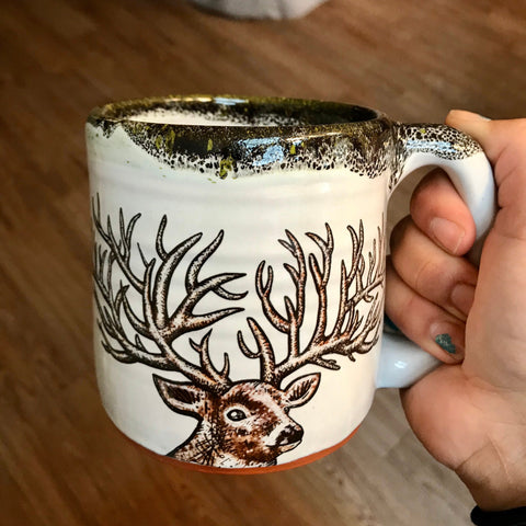 Big Buck Mug with Outdoors Glaze