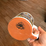 King Clown Mug with Red and Teal Lip Drip
