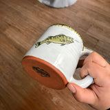 Walleye Mug with Black and Green Lip Drip