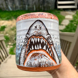 Shark Attack Blood Red Mug Lip Drip