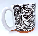 Burger Boy Pen & Ink Hardcore Stream of Consciousness Handmade Mug